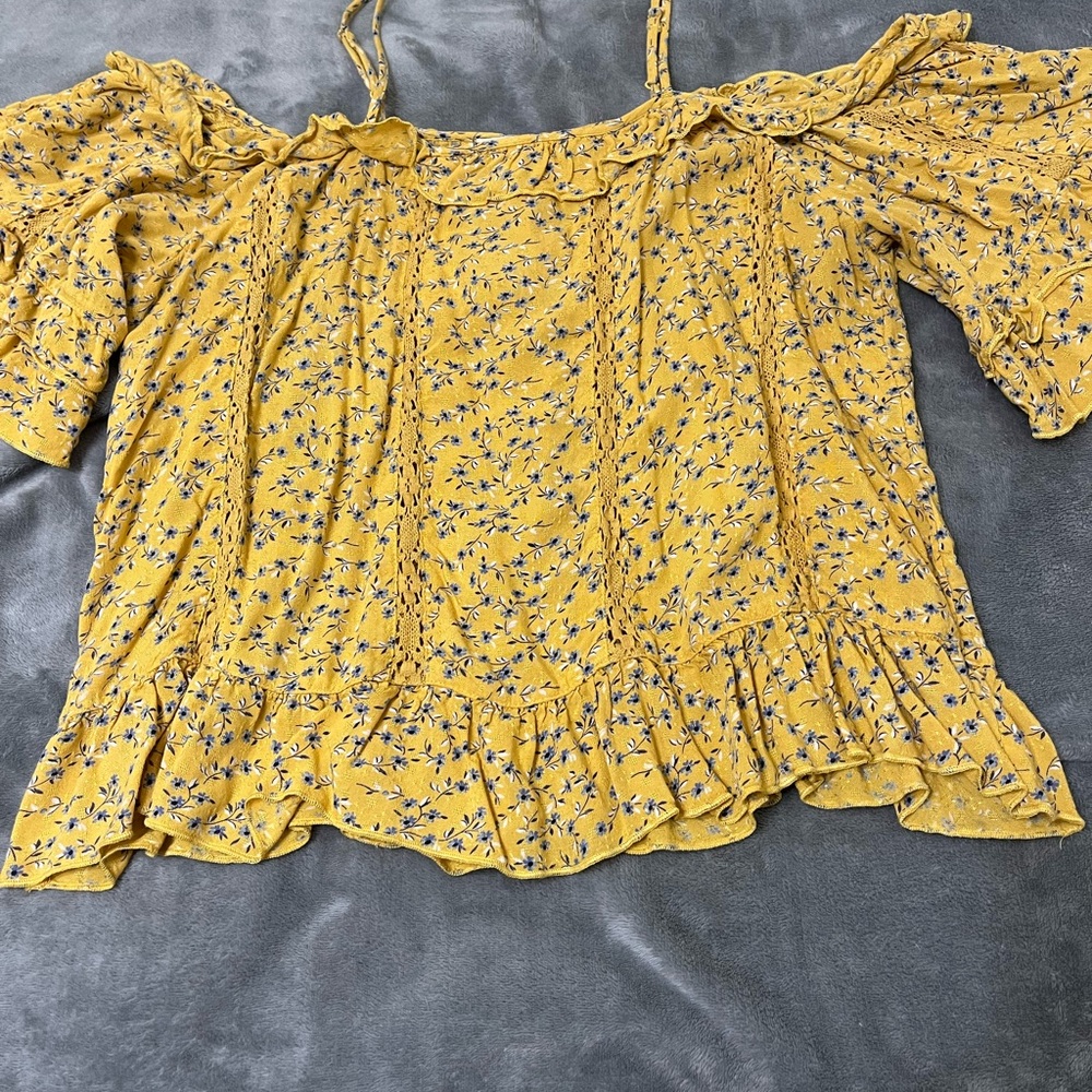 Yellow Floral Top
